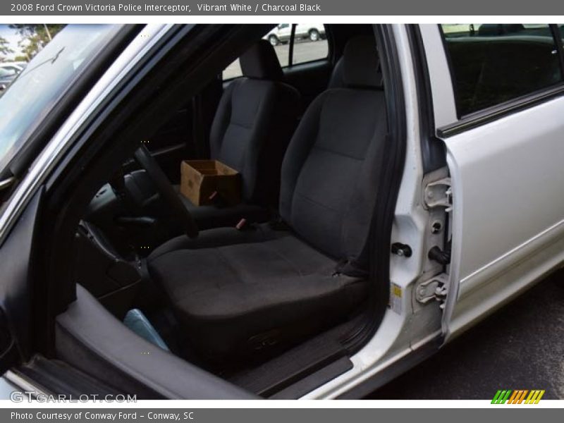 Vibrant White / Charcoal Black 2008 Ford Crown Victoria Police Interceptor