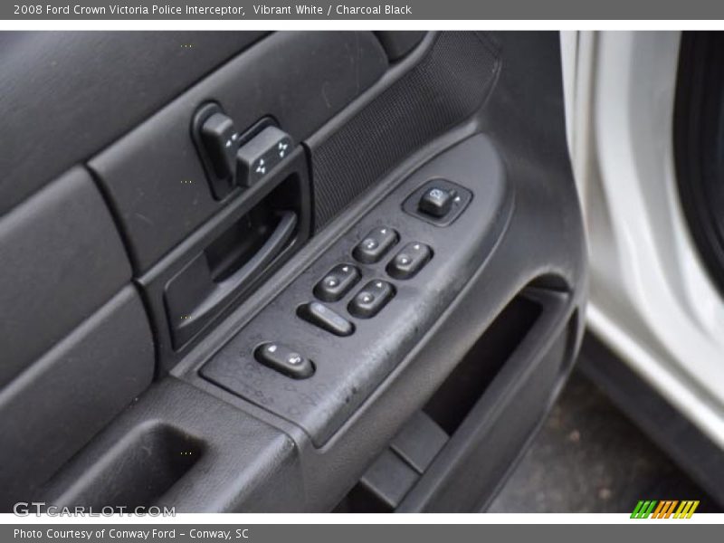 Vibrant White / Charcoal Black 2008 Ford Crown Victoria Police Interceptor