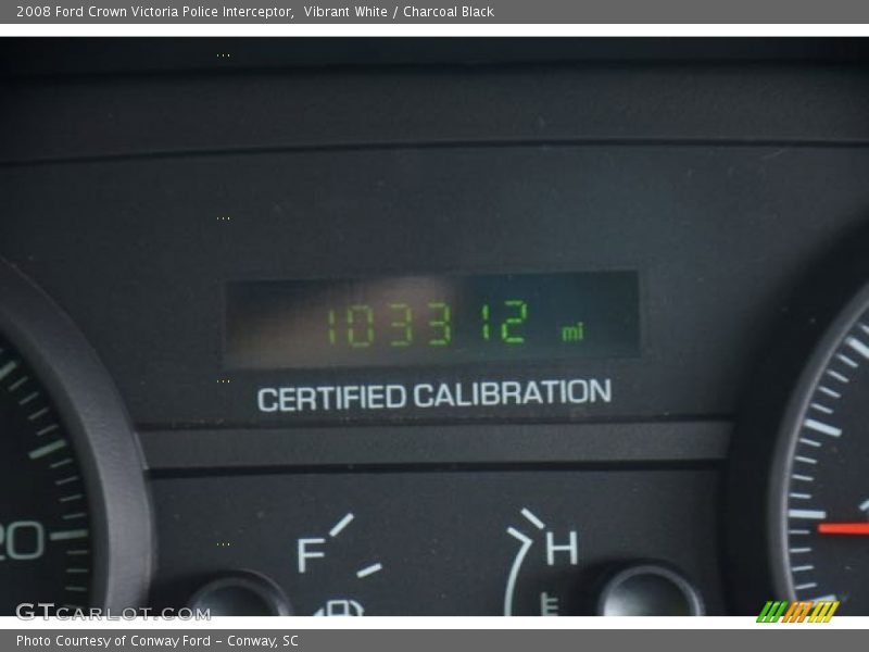 Vibrant White / Charcoal Black 2008 Ford Crown Victoria Police Interceptor