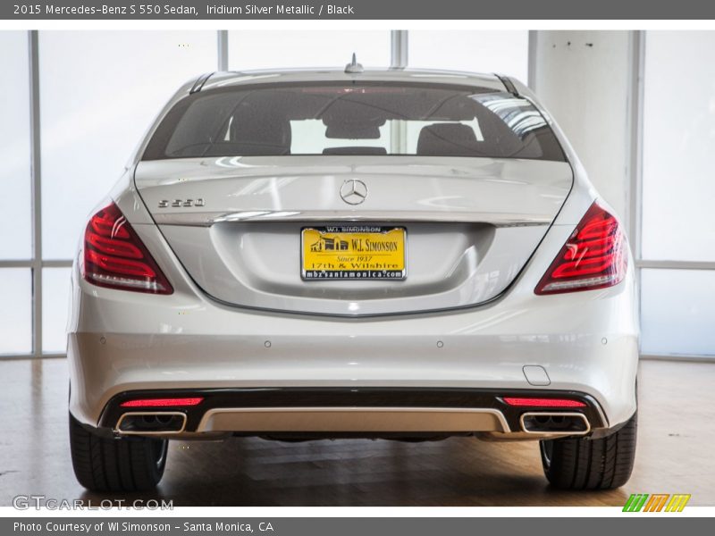 Iridium Silver Metallic / Black 2015 Mercedes-Benz S 550 Sedan