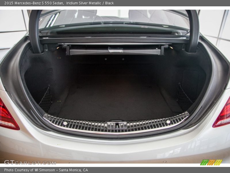 Iridium Silver Metallic / Black 2015 Mercedes-Benz S 550 Sedan