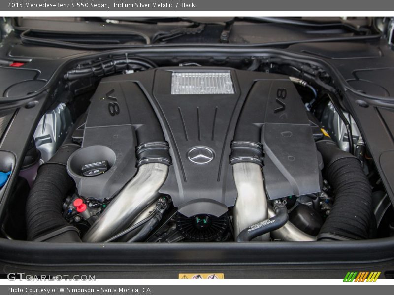 Iridium Silver Metallic / Black 2015 Mercedes-Benz S 550 Sedan