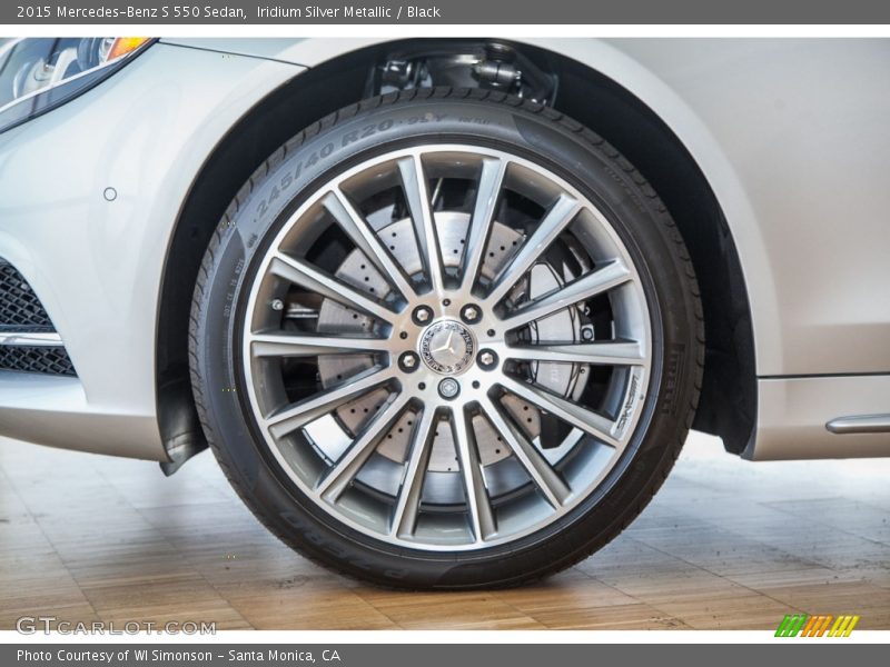 Iridium Silver Metallic / Black 2015 Mercedes-Benz S 550 Sedan