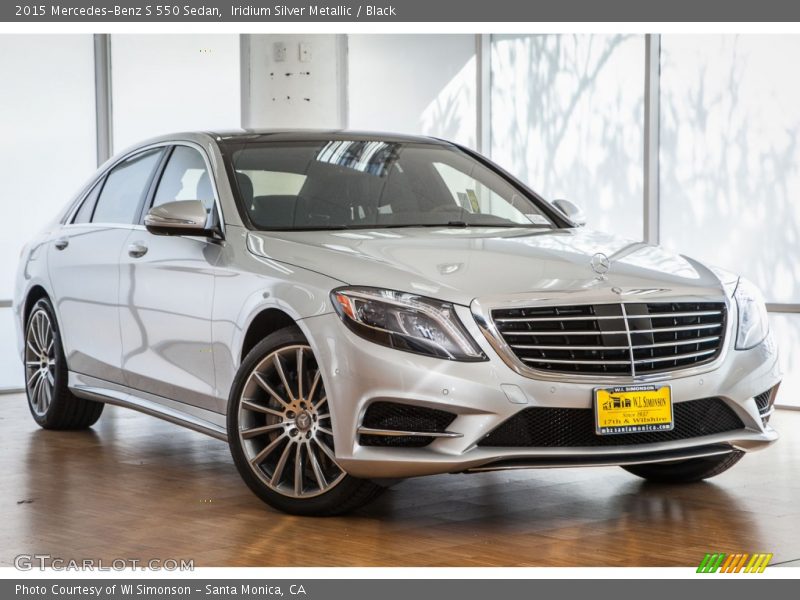 Iridium Silver Metallic / Black 2015 Mercedes-Benz S 550 Sedan