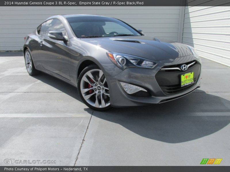 Empire State Gray / R-Spec Black/Red 2014 Hyundai Genesis Coupe 3.8L R-Spec