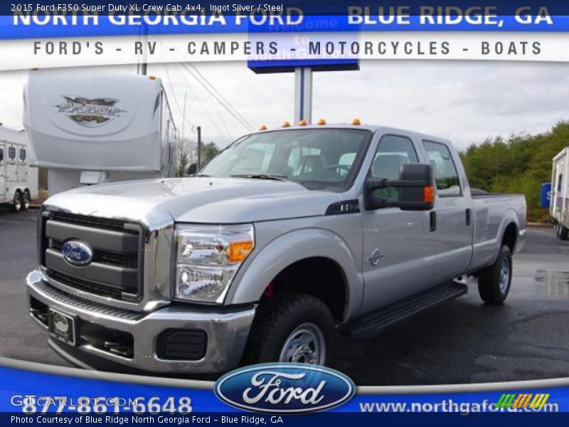 Ingot Silver / Steel 2015 Ford F350 Super Duty XL Crew Cab 4x4