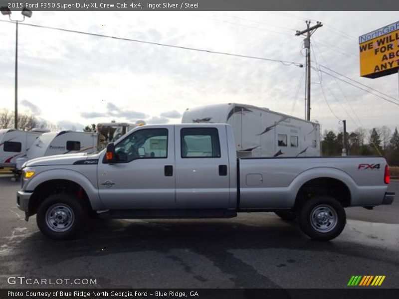Ingot Silver / Steel 2015 Ford F350 Super Duty XL Crew Cab 4x4
