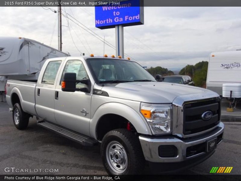 Ingot Silver / Steel 2015 Ford F350 Super Duty XL Crew Cab 4x4