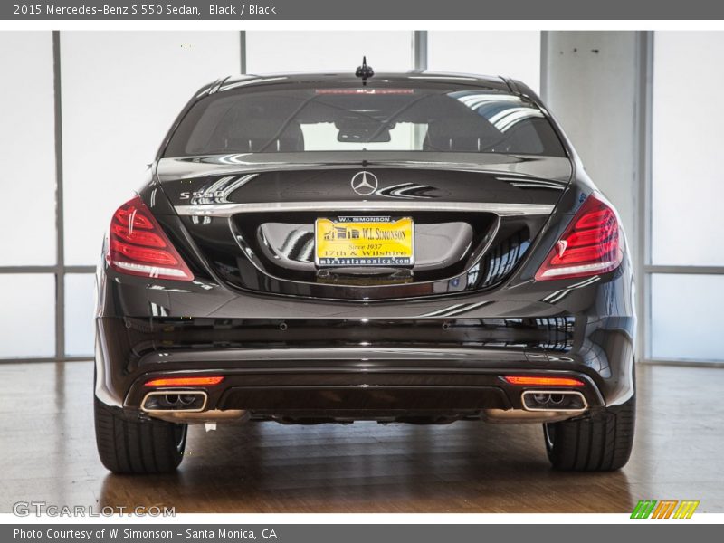 Black / Black 2015 Mercedes-Benz S 550 Sedan