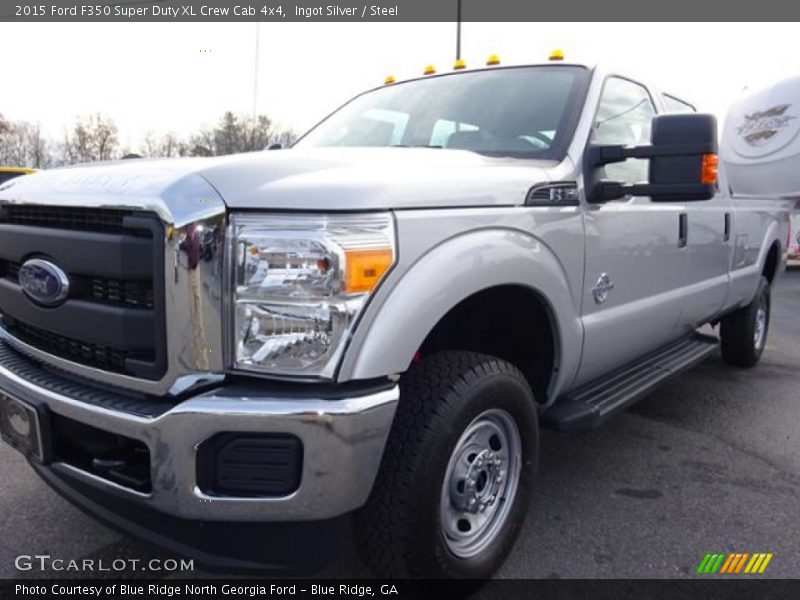 Ingot Silver / Steel 2015 Ford F350 Super Duty XL Crew Cab 4x4