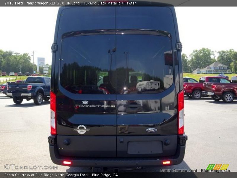 Tuxedo Black Metallic / Pewter 2015 Ford Transit Wagon XLT 350 HR Long