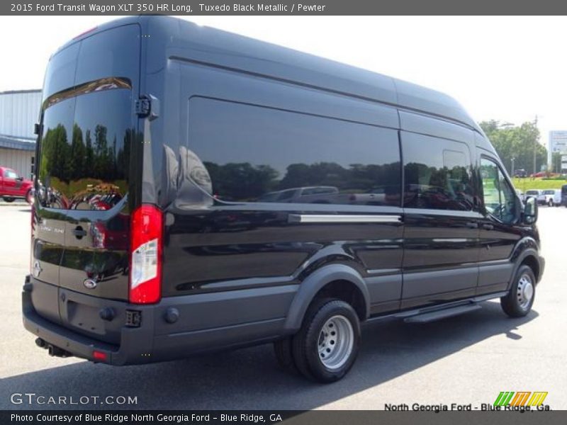 Tuxedo Black Metallic / Pewter 2015 Ford Transit Wagon XLT 350 HR Long