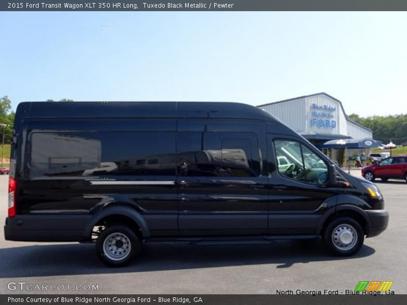 Tuxedo Black Metallic / Pewter 2015 Ford Transit Wagon XLT 350 HR Long