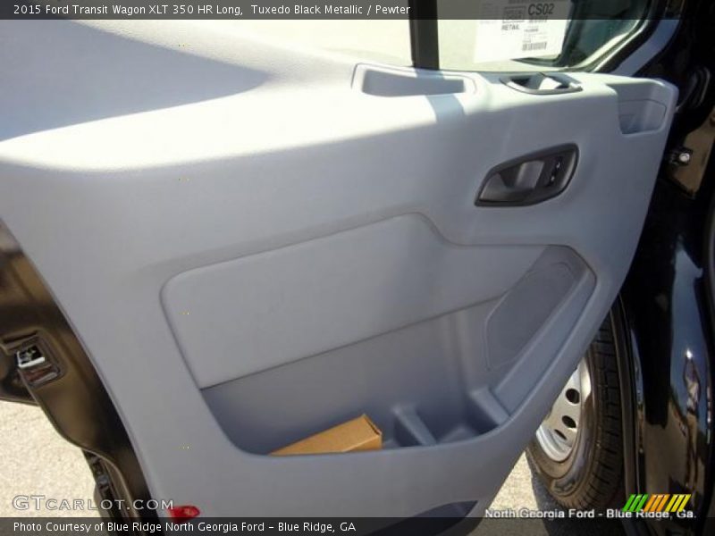 Tuxedo Black Metallic / Pewter 2015 Ford Transit Wagon XLT 350 HR Long