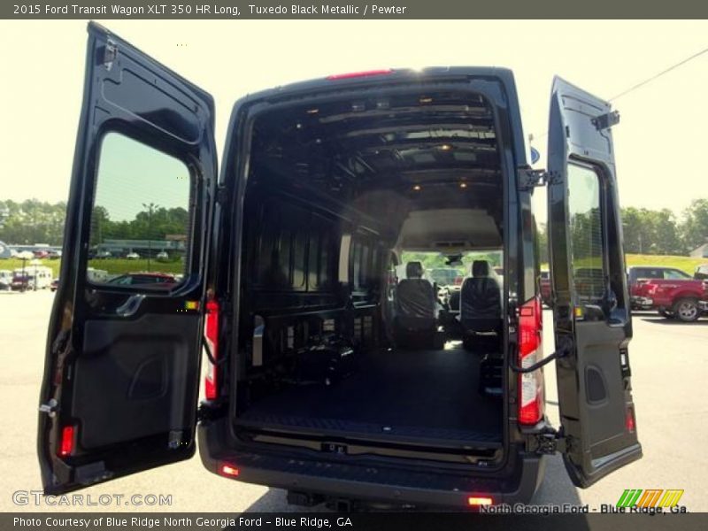 Tuxedo Black Metallic / Pewter 2015 Ford Transit Wagon XLT 350 HR Long