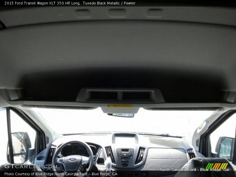 Tuxedo Black Metallic / Pewter 2015 Ford Transit Wagon XLT 350 HR Long