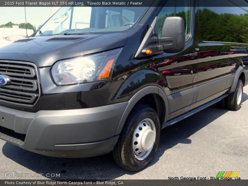 Tuxedo Black Metallic / Pewter 2015 Ford Transit Wagon XLT 350 HR Long
