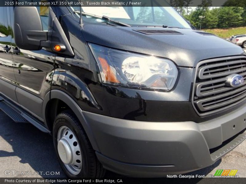 Tuxedo Black Metallic / Pewter 2015 Ford Transit Wagon XLT 350 HR Long