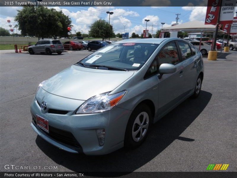 Sea Glass Pearl / Dark Gray 2015 Toyota Prius Three Hybrid