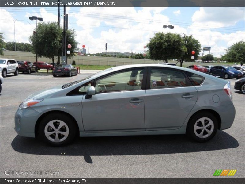 Sea Glass Pearl / Dark Gray 2015 Toyota Prius Three Hybrid