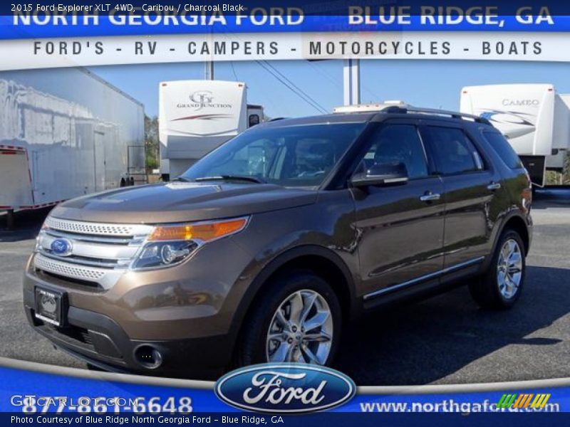 Caribou / Charcoal Black 2015 Ford Explorer XLT 4WD