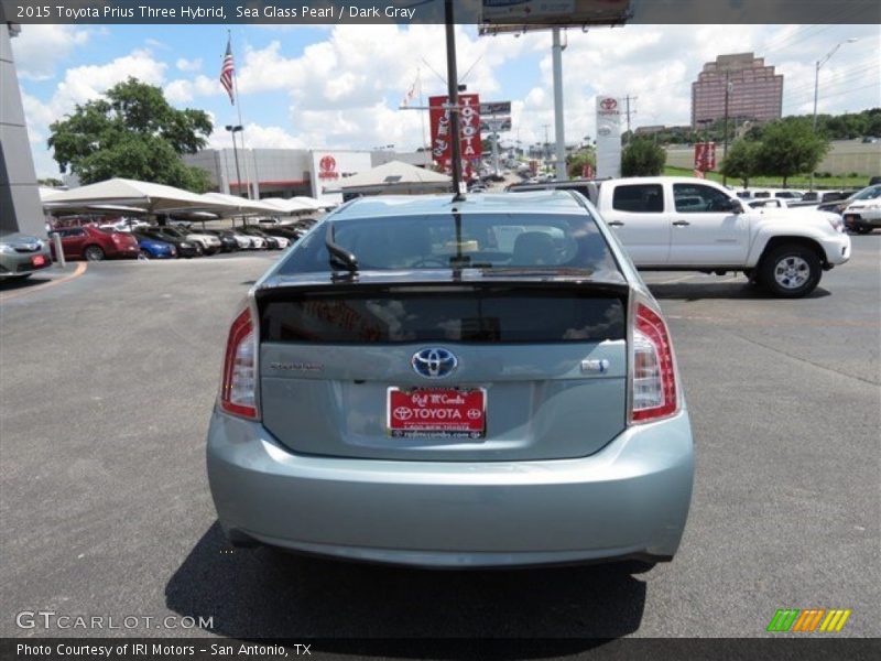 Sea Glass Pearl / Dark Gray 2015 Toyota Prius Three Hybrid