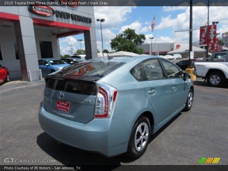 Sea Glass Pearl / Dark Gray 2015 Toyota Prius Three Hybrid