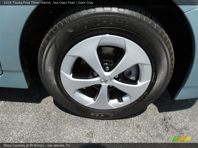 Sea Glass Pearl / Dark Gray 2015 Toyota Prius Three Hybrid