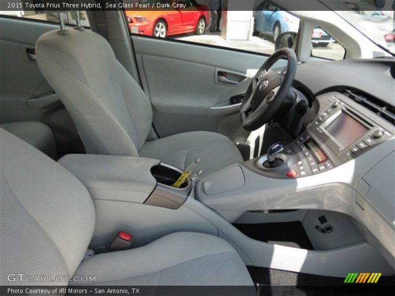 Sea Glass Pearl / Dark Gray 2015 Toyota Prius Three Hybrid