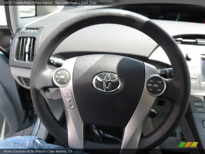 Sea Glass Pearl / Dark Gray 2015 Toyota Prius Three Hybrid
