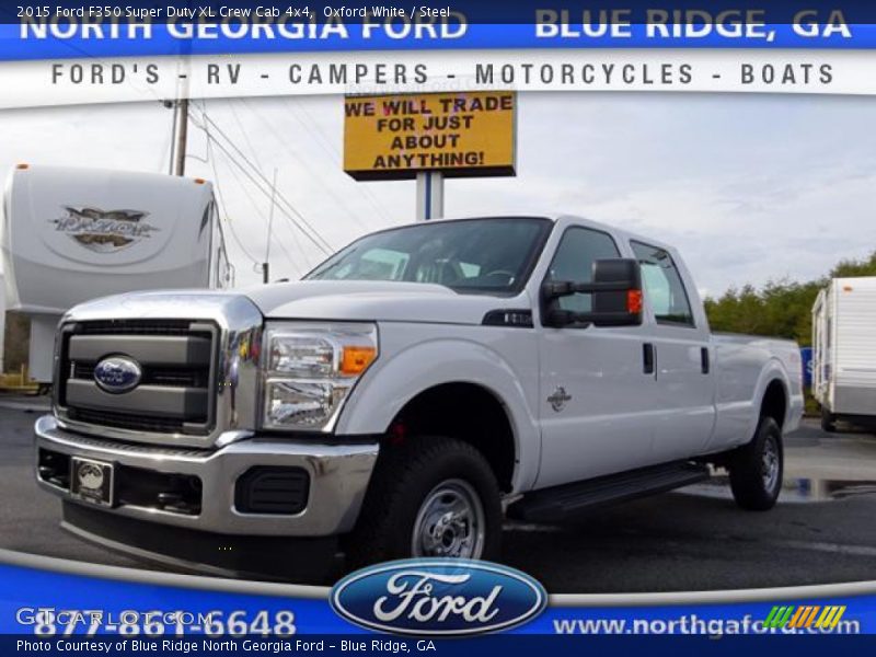 Oxford White / Steel 2015 Ford F350 Super Duty XL Crew Cab 4x4