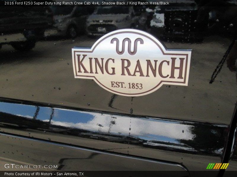Shadow Black / King Ranch Mesa/Black 2016 Ford F250 Super Duty King Ranch Crew Cab 4x4
