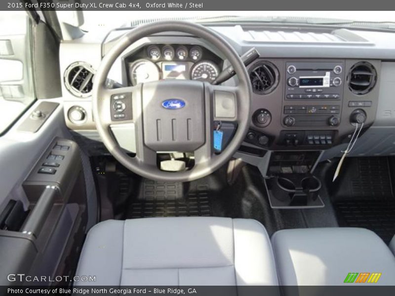 Oxford White / Steel 2015 Ford F350 Super Duty XL Crew Cab 4x4