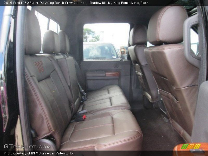 Rear Seat of 2016 F250 Super Duty King Ranch Crew Cab 4x4
