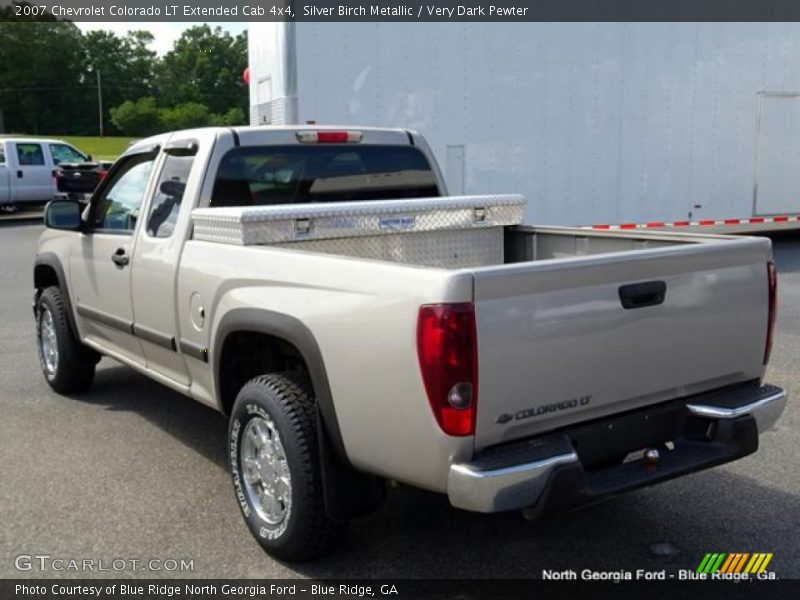 Silver Birch Metallic / Very Dark Pewter 2007 Chevrolet Colorado LT Extended Cab 4x4