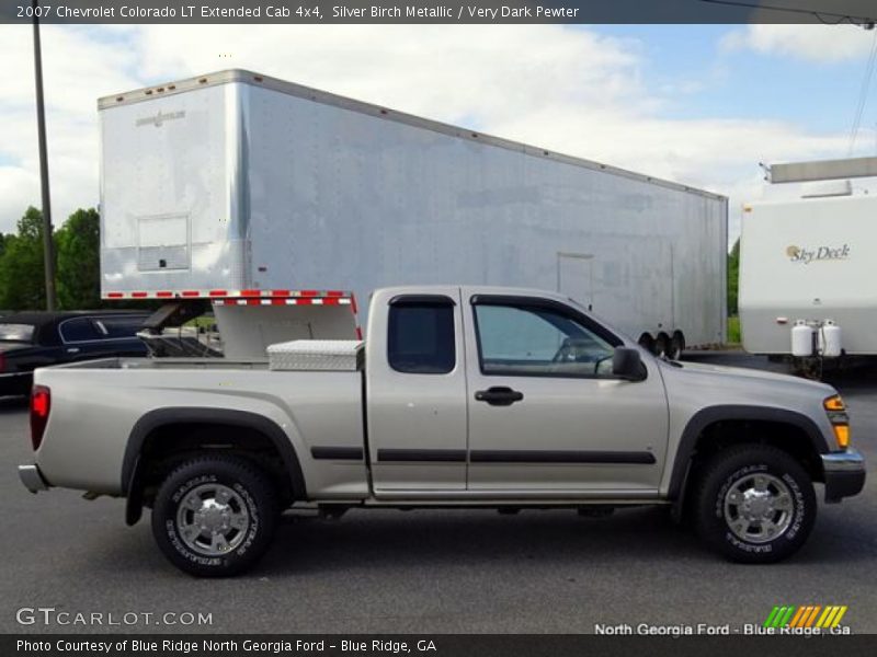 Silver Birch Metallic / Very Dark Pewter 2007 Chevrolet Colorado LT Extended Cab 4x4