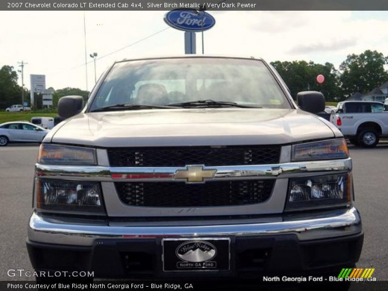 Silver Birch Metallic / Very Dark Pewter 2007 Chevrolet Colorado LT Extended Cab 4x4