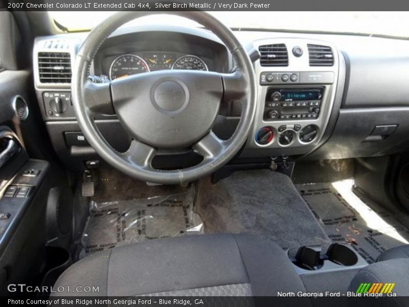 Silver Birch Metallic / Very Dark Pewter 2007 Chevrolet Colorado LT Extended Cab 4x4