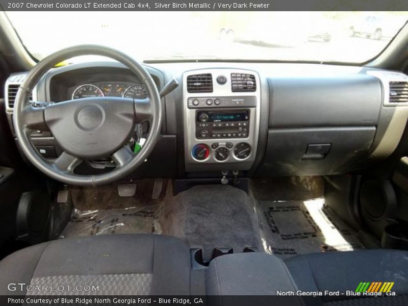 Silver Birch Metallic / Very Dark Pewter 2007 Chevrolet Colorado LT Extended Cab 4x4