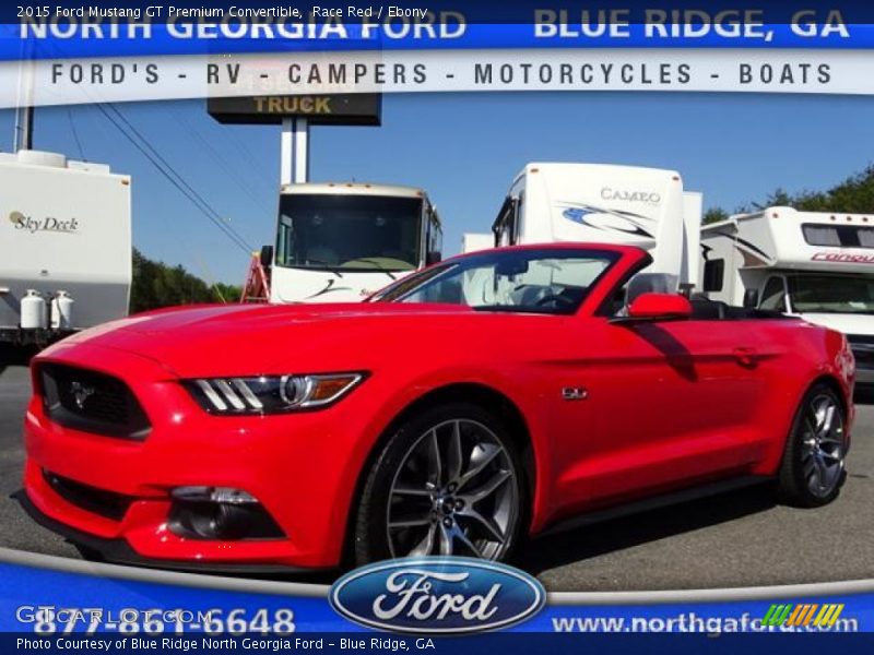Race Red / Ebony 2015 Ford Mustang GT Premium Convertible