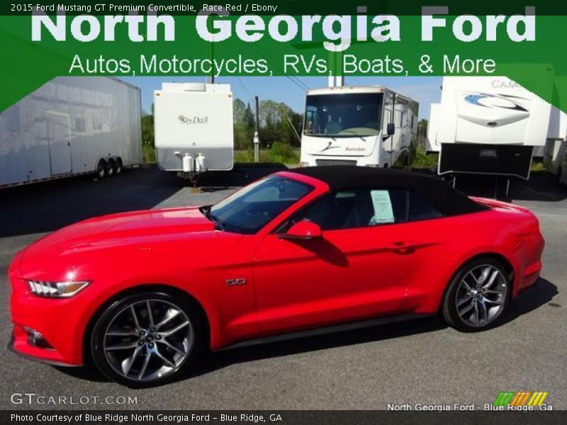 Race Red / Ebony 2015 Ford Mustang GT Premium Convertible