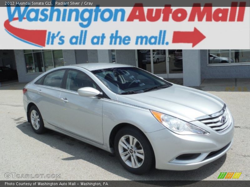 Radiant Silver / Gray 2012 Hyundai Sonata GLS