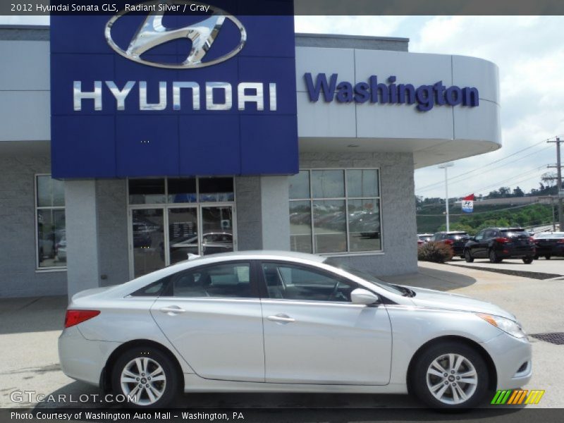 Radiant Silver / Gray 2012 Hyundai Sonata GLS