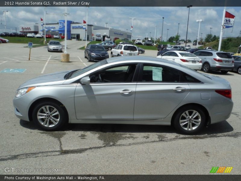 Radiant Silver / Gray 2012 Hyundai Sonata GLS