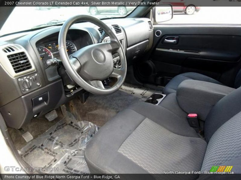 Silver Birch Metallic / Very Dark Pewter 2007 Chevrolet Colorado LT Extended Cab 4x4