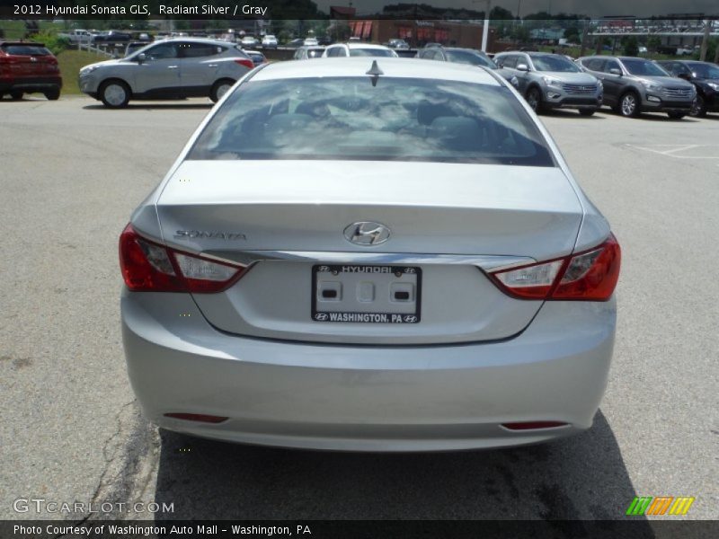 Radiant Silver / Gray 2012 Hyundai Sonata GLS