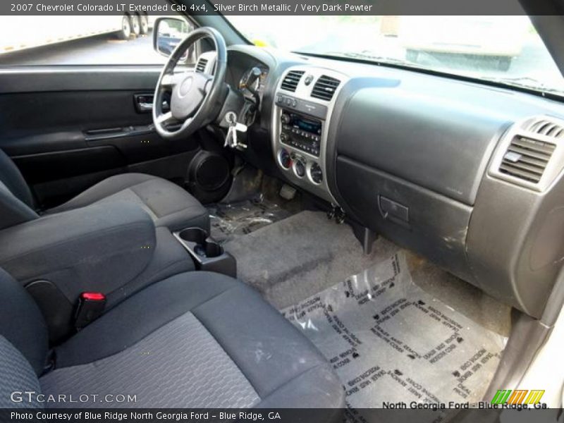 Silver Birch Metallic / Very Dark Pewter 2007 Chevrolet Colorado LT Extended Cab 4x4