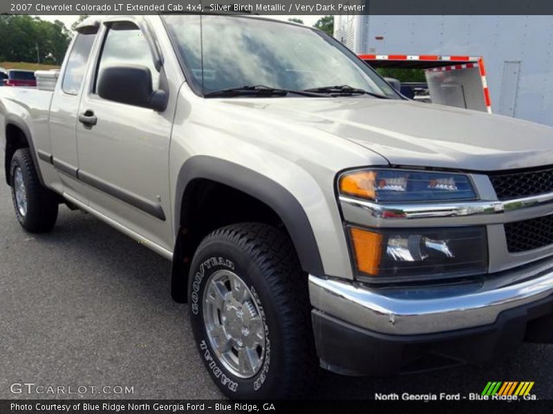 Silver Birch Metallic / Very Dark Pewter 2007 Chevrolet Colorado LT Extended Cab 4x4