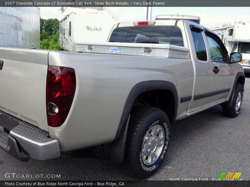 Silver Birch Metallic / Very Dark Pewter 2007 Chevrolet Colorado LT Extended Cab 4x4