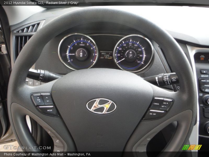 Radiant Silver / Gray 2012 Hyundai Sonata GLS